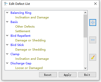 Edit Defect List